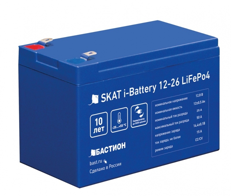 Аккумулятор Бастион Skat i-Battery 12-26 LiFePo4